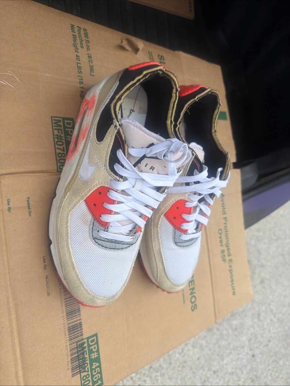 Nike Air Max III PRM 90 Archetype White Bright Crimson, Men, Size 10.5